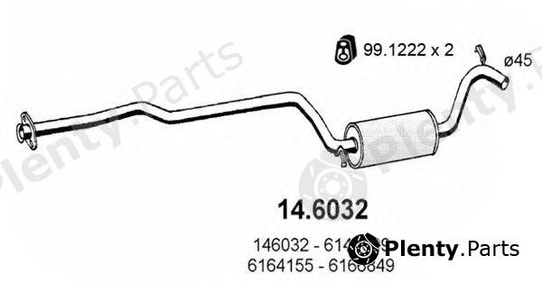  ASSO part 14.6032 (146032) Middle Silencer