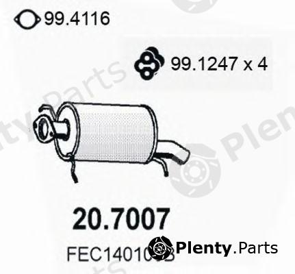  ASSO part 20.7007 (207007) End Silencer