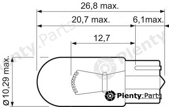  VALEO part 032209 Bulb, glove box light