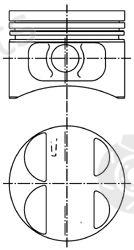  KOLBENSCHMIDT part 40075620 Piston