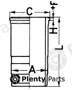  KOLBENSCHMIDT part 89563110 Cylinder Sleeve