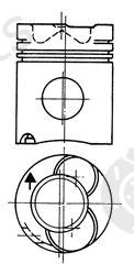  KOLBENSCHMIDT part 90221600 Piston