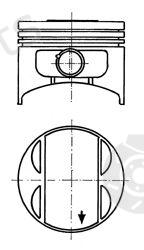  KOLBENSCHMIDT part 90717604 Piston
