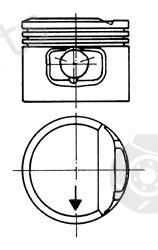  KOLBENSCHMIDT part 93117600 Piston