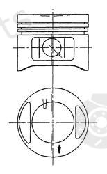  KOLBENSCHMIDT part 94870710 Piston