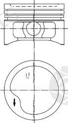  KOLBENSCHMIDT part 97286610 Piston