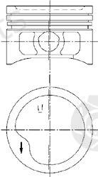  KOLBENSCHMIDT part 97360600 Piston