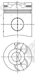  KOLBENSCHMIDT part 99750600 Piston