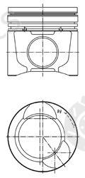  KOLBENSCHMIDT part 40074600 Piston