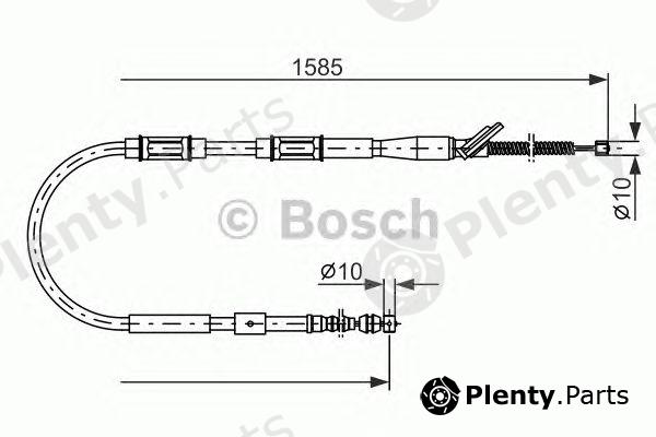  BOSCH part 1987477413 Cable, parking brake