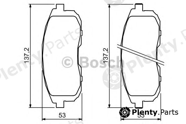  BOSCH part 0986494337 Brake Pad Set, disc brake