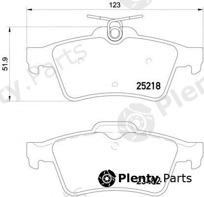  TEXTAR part 2521801 Brake Pad Set, disc brake