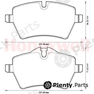  JURID part 573234J Brake Pad Set, disc brake