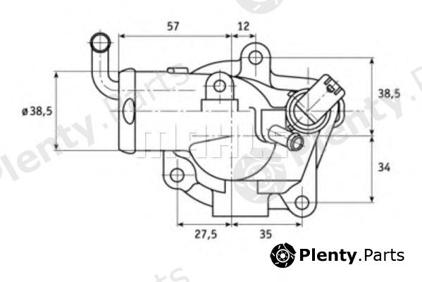  BEHR THERMOT-TRONIK part TH1287 Thermostat, coolant