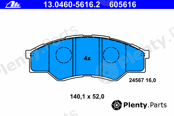  ATE part 13.0460-5616.2 (13046056162) Brake Pad Set, disc brake