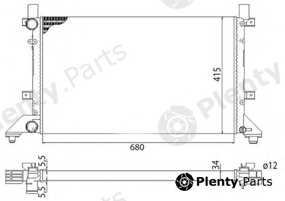  MAGNETI MARELLI part 350213521003 Radiator, engine cooling