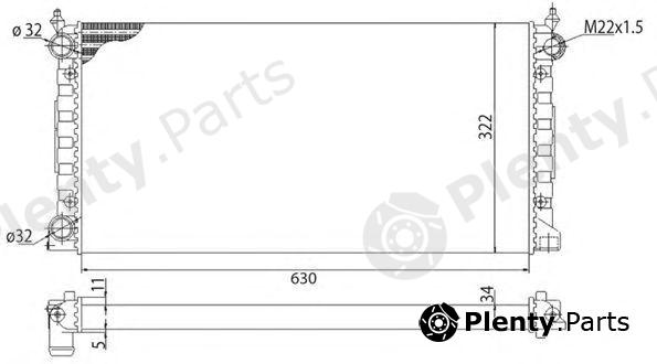  MAGNETI MARELLI part 350213648003 Radiator, engine cooling