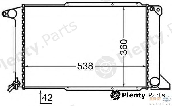  BEHR part 8MK376727-761 (8MK376727761) Radiator, engine cooling