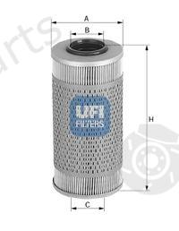  UFI part 26.695.00 (2669500) Fuel filter