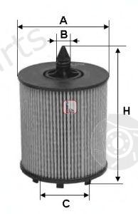  SOFIMA part S5024PE Oil Filter