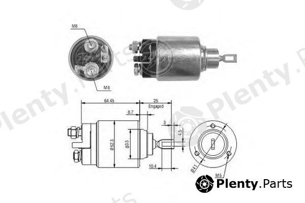  ERA part ZM372 Solenoid Switch, starter