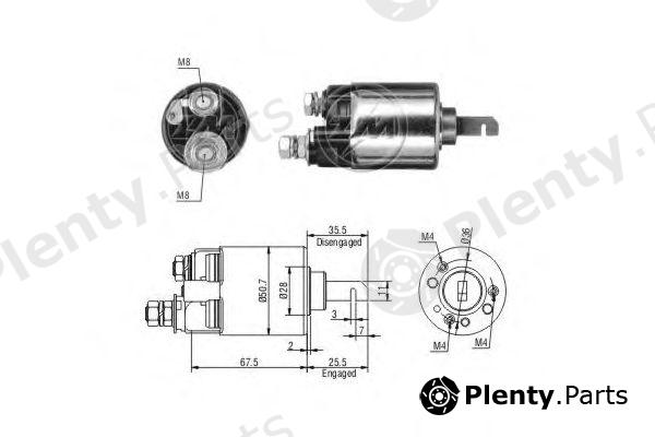  ERA part ZM603 Solenoid Switch, starter