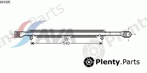  AVA QUALITY COOLING part AI4305 Intercooler, charger