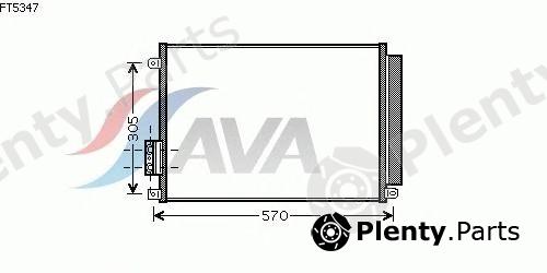  AVA QUALITY COOLING part FT5347 Condenser, air conditioning