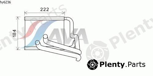  AVA QUALITY COOLING part HY6236 Heat Exchanger, interior heating