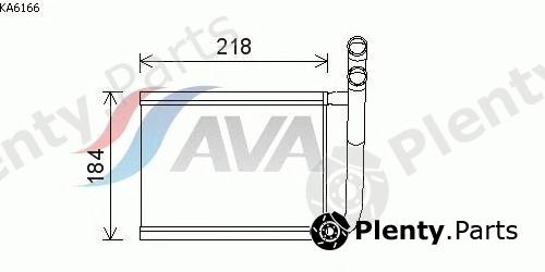  AVA QUALITY COOLING part KA6166 Heat Exchanger, interior heating