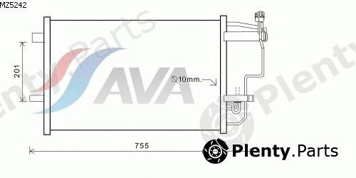  AVA QUALITY COOLING part MZ5242 Condenser, air conditioning