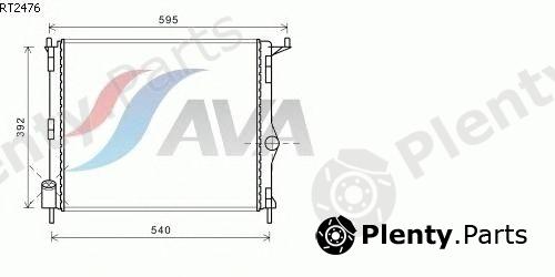  AVA QUALITY COOLING part RT2476 Radiator, engine cooling