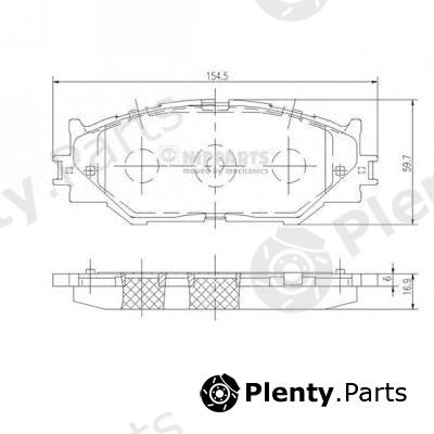  NIPPARTS part N3602128 Brake Pad Set, disc brake