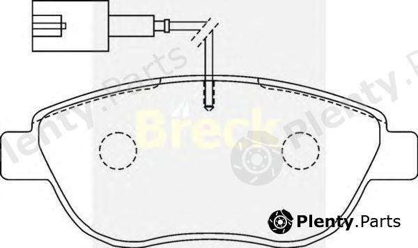  BRECK part 237080070110 Brake Pad Set, disc brake