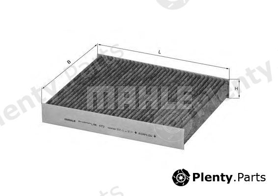 MAHLE ORIGINAL part LAK472 Filter, interior air