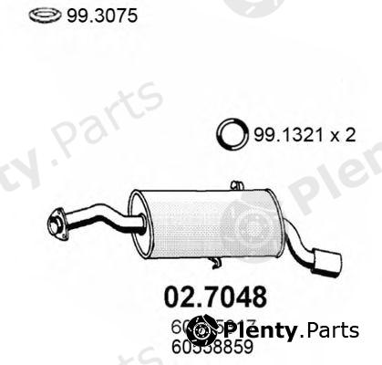  ASSO part 02.7048 (027048) End Silencer