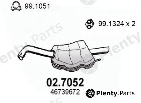  ASSO part 02.7052 (027052) End Silencer