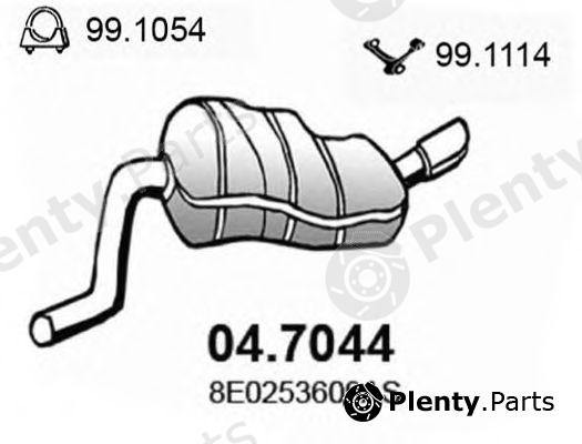  ASSO part 04.7044 (047044) End Silencer