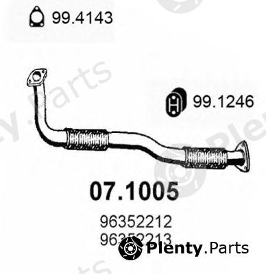  ASSO part 07.1005 (071005) Exhaust Pipe