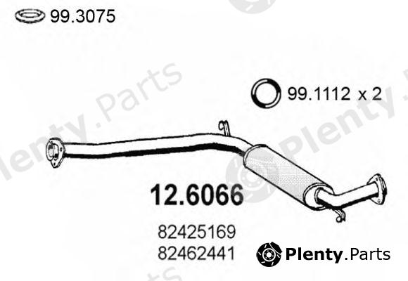  ASSO part 12.6066 (126066) Middle Silencer