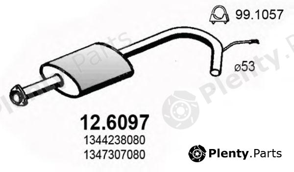  ASSO part 12.6097 (126097) Middle Silencer