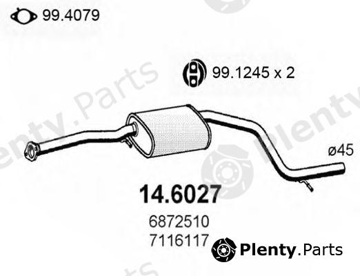  ASSO part 14.6027 (146027) Middle Silencer