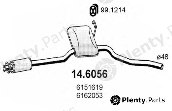  ASSO part 14.6056 (146056) Middle Silencer