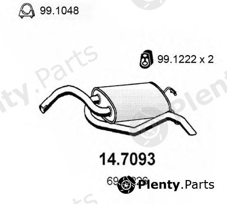  ASSO part 14.7093 (147093) End Silencer