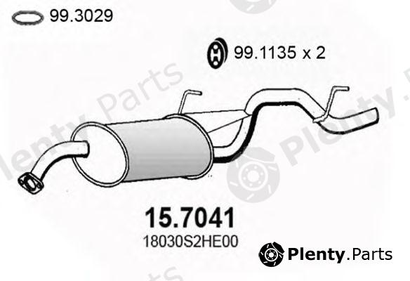  ASSO part 15.7041 (157041) End Silencer