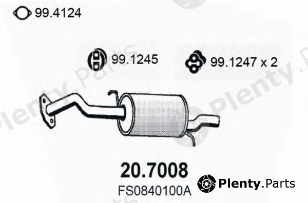  ASSO part 20.7008 (207008) End Silencer