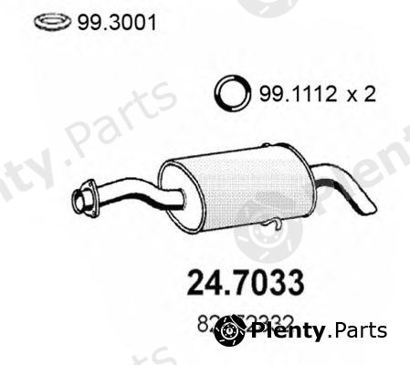  ASSO part 24.7033 (247033) End Silencer