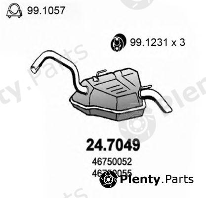  ASSO part 24.7049 (247049) End Silencer