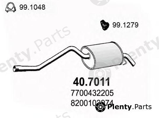  ASSO part 40.7011 (407011) End Silencer