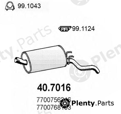 ASSO part 40.7016 (407016) End Silencer
